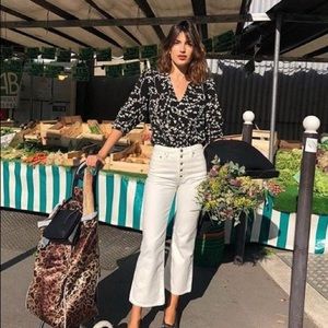 ROUJE Bastille Jeans in Ecru Size Fr 28